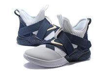 Load image into Gallery viewer, Nike Lebron Soldier XII 12 SFG EP White Grey Blue Shoes Sale Size US7,8,8.5,9,10,11,12