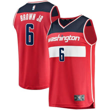 Load image into Gallery viewer, Men's Fanatics Branded Troy Brown Jr. Red Washington Wizards Fast Break Replica Jersey – Icon Edition  Red