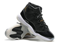 Load image into Gallery viewer, Nike Air Jordan Men 11 Black White Gold Basketball Men