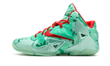 Load image into Gallery viewer, Nike Lebron Xi Green Glow/lt Crmsn-artic Grn