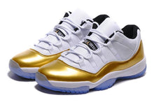 Load image into Gallery viewer, Nike Air Jordan 11 Retro Low White Metallic Gold Coin Basketball Men