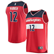 Load image into Gallery viewer, Men's Fanatics Branded Jabari Parker Red Washington Wizards Fast Break Replica Jersey – Icon Edition  Red