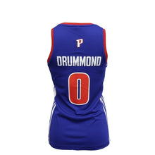 Load image into Gallery viewer, Detroit Pistons Adidas Women's Drummond Jersey  Blue