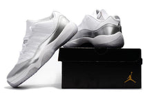 Load image into Gallery viewer, Nike Air Jordan 11 Retro Low White Metallic Silver Basketball Men