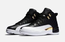 Load image into Gallery viewer, Nike Air Jordan 12 Retro 'Wings' Black White Gold Shoes Basketball Men Sale