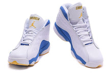 Load image into Gallery viewer, Nike Air Jordan Men 13 Retro White/Blue/Yellow Basketball Men