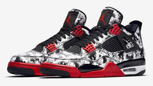 Load image into Gallery viewer, Nike Air Jordan 4 Tatoos Black White Red Basketball Men