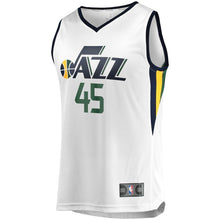 Load image into Gallery viewer, Association FastBreak Replica Jersey  MensApparelJerseys  Utah Jazz  Mitchell Donovan  Primary  White
