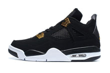 Load image into Gallery viewer, Nike Air Jordan 4 Retro Black White Gold Basketball Men