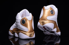 Load image into Gallery viewer, Nike Air Jordan Men 13 Retro White/Gold Basketball Men