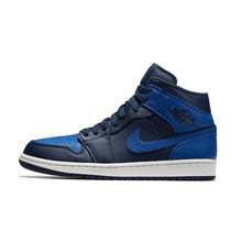Load image into Gallery viewer, Men's Jordan 1 Mid Basketball Shoes - Dark Blue