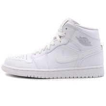 Load image into Gallery viewer, Men's Mid Jordan 1 Basketball Shoes - White