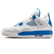 Load image into Gallery viewer, Men's Jordan 4 Retro Basketball Shoes - White Blue