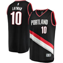 Load image into Gallery viewer, Jake Layman Portland Trail Blazers Fast Break Team Color Player Jersey  Icon Edition  Black