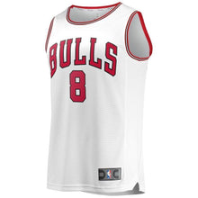 Load image into Gallery viewer, Men's Fanatics Branded Zach LaVine White Chicago Bulls Fast Break Replica Jersey – Association Edition  White