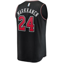Load image into Gallery viewer, Men's Fanatics Branded Lauri Markkanen Black Chicago Bulls Fast Break Replica Jersey  Statement Edition  Black