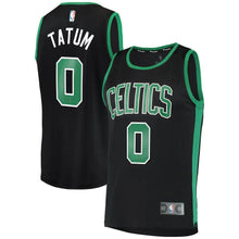 Load image into Gallery viewer, Men's Fanatics Branded Jayson Tatum Black Boston Celtics Fast Break Replica Jersey  Statement Edition  Black