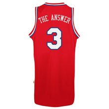 Load image into Gallery viewer, Mens Philadelphia 7ers Allen Iverson adidas Red Soul Swingman Nickname Jersey  Red