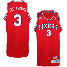Load image into Gallery viewer, Mens Philadelphia 7ers Allen Iverson adidas Red Soul Swingman Nickname Jersey  Red