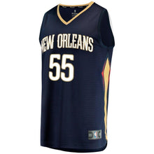 Load image into Gallery viewer, Men's Fanatics Branded E'Twaun Moore Navy New Orleans Pelicans Fast Break Replica Player Jersey  Icon Edition  Navy