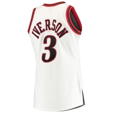 Load image into Gallery viewer, Men's Mitchell &amp; Ness Allen Iverson White Philadelphia 7ers Home 7/ Hardwood Classics Authentic Jersey  White