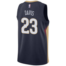 Load image into Gallery viewer, Men's Nike Anthony Davis Navy New Orleans Pelicans Swingman Sponsor Patch Jersey Navy