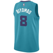 Load image into Gallery viewer, Men's Jordan Brand Michael KiddGilchrist Teal Charlotte Hornets Swingman Sponsor Patch Jersey – Icon Edition  Aqua