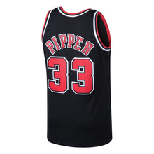 Load image into Gallery viewer, Men's Mitchell &amp; Ness Scottie Pippen Black Chicago Bulls  Hardwood Classics Swingman Jersey  Black