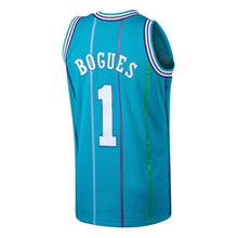 Load image into Gallery viewer, Men's Mitchell &amp; Ness Muggsy Bogues Teal Charlotte Hornets  Hardwood Classics Swingman Jersey  Aqua