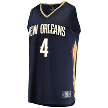 Load image into Gallery viewer, Men's Fanatics Branded Elfrid Payton Navy New Orleans Pelicans Fast Break Replica Jersey – Icon Edition  Navy
