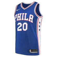 Load image into Gallery viewer, Men's Nike Markelle Fultz Blue Philadelphia 7ers Swingman Jersey  Icon Edition  Royal