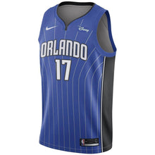 Load image into Gallery viewer, Men's Nike Jonathan Simmons Royal Orlando Magic Swingman Sponsor Patch Jersey  Icon Edition  Blue