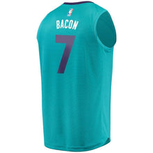 Load image into Gallery viewer, Men's Fanatics Branded Dwayne Bacon Teal Charlotte Hornets Fast Break Replica Player Jersey  Icon Edition  Aqua