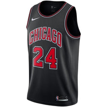 Load image into Gallery viewer, Men's Nike Lauri Markkanen Black Chicago Bulls Replica Swingman Jersey  Statement Edition  Black