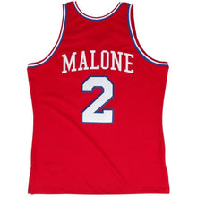 Load image into Gallery viewer, Men's Mitchell &amp; Ness Moses Malone Red Philadelphia 7ers  # Authentic Jersey  Red