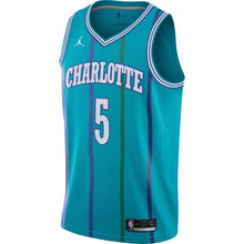 Load image into Gallery viewer, Men's Jordan Brand Nicolas Batum Aqua Charlotte Hornets Fashion Current Player Hardwood Classics Swingman Jersey  Aqua