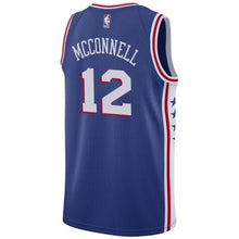 Load image into Gallery viewer, Men's Nike T.J. McConnell Royal Philadelphia 7ers Swingman Sponsor Patch Jersey  Icon Edition  Royal