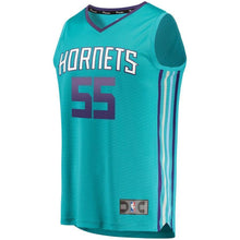 Load image into Gallery viewer, Men's Fanatics Branded J.P. Macura Teal Charlotte Hornets Fast Break Replica Jersey – Icon Edition  Aqua