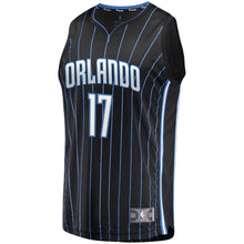 Load image into Gallery viewer, Men's Fanatics Branded Jonathon Simmons Black Orlando Magic Fast Break Replica Player Jersey  Statement Edition  Black