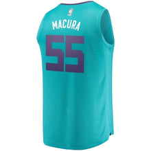 Load image into Gallery viewer, Men's Fanatics Branded J.P. Macura Teal Charlotte Hornets Fast Break Replica Jersey – Icon Edition  Aqua