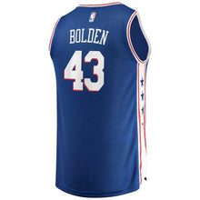 Load image into Gallery viewer, Men's Fanatics Branded Jonah Bolden Royal Philadelphia 7ers Fast Break Replica Jersey – Icon Edition  Royal