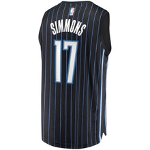 Load image into Gallery viewer, Men's Fanatics Branded Jonathon Simmons Black Orlando Magic Fast Break Replica Player Jersey  Statement Edition  Black