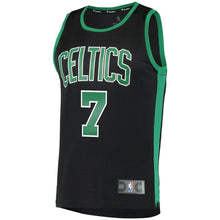 Load image into Gallery viewer, Men's Fanatics Branded Jaylen Brown Black Boston Celtics Fast Break Replica Jersey  Statement Edition  Black