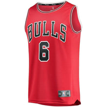 Load image into Gallery viewer, Men's Fanatics Branded Cristiano Felicio Red Chicago Bulls Fast Break Road Replica Player Jersey  Icon Edition  Red