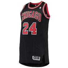 Load image into Gallery viewer, Men's adidas Lauri Markkanen Black Chicago Bulls Finished Authentic Jersey  Black