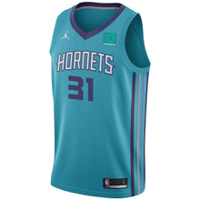 Load image into Gallery viewer, Men's Jordan Brand Joe Chealey Teal Charlotte Hornets Swingman Sponsor Patch Jersey – Icon Edition  Aqua
