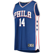 Load image into Gallery viewer, Men's Fanatics Branded Jonathon Simmons Royal Philadelphia 7ers Fast Break Replica Jersey – Icon Edition  Royal