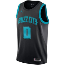 Load image into Gallery viewer, Men's Jordan Brand Miles Bridges Black Charlotte Hornets City Edition Swingman Jersey  Black