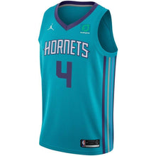 Load image into Gallery viewer, Men's Jordan Brand Devonte Graham Teal Charlotte Hornets Swingman Sponsor Patch Jersey – Icon Edition  Aqua
