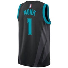 Load image into Gallery viewer, Men's Jordan Brand Malik Monk Black Charlotte Hornets City Edition Swingman Jersey  Black